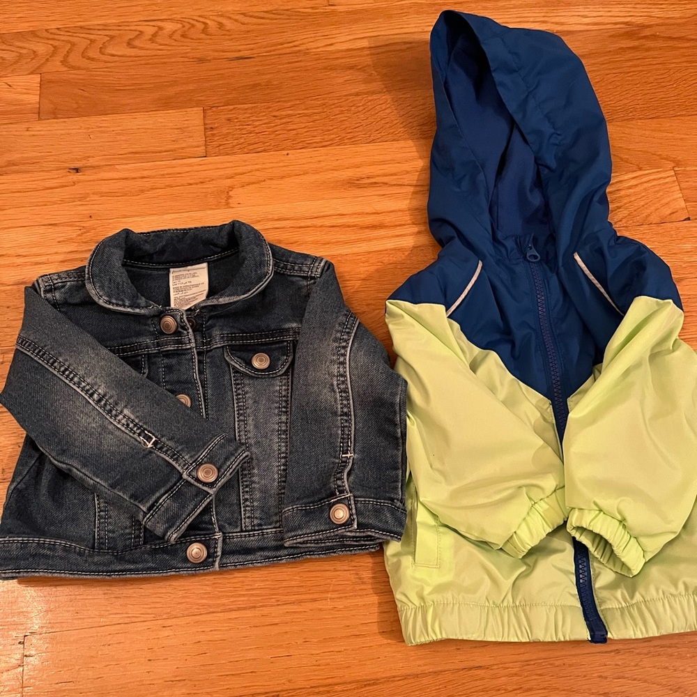 Bundle of two 12 month coats